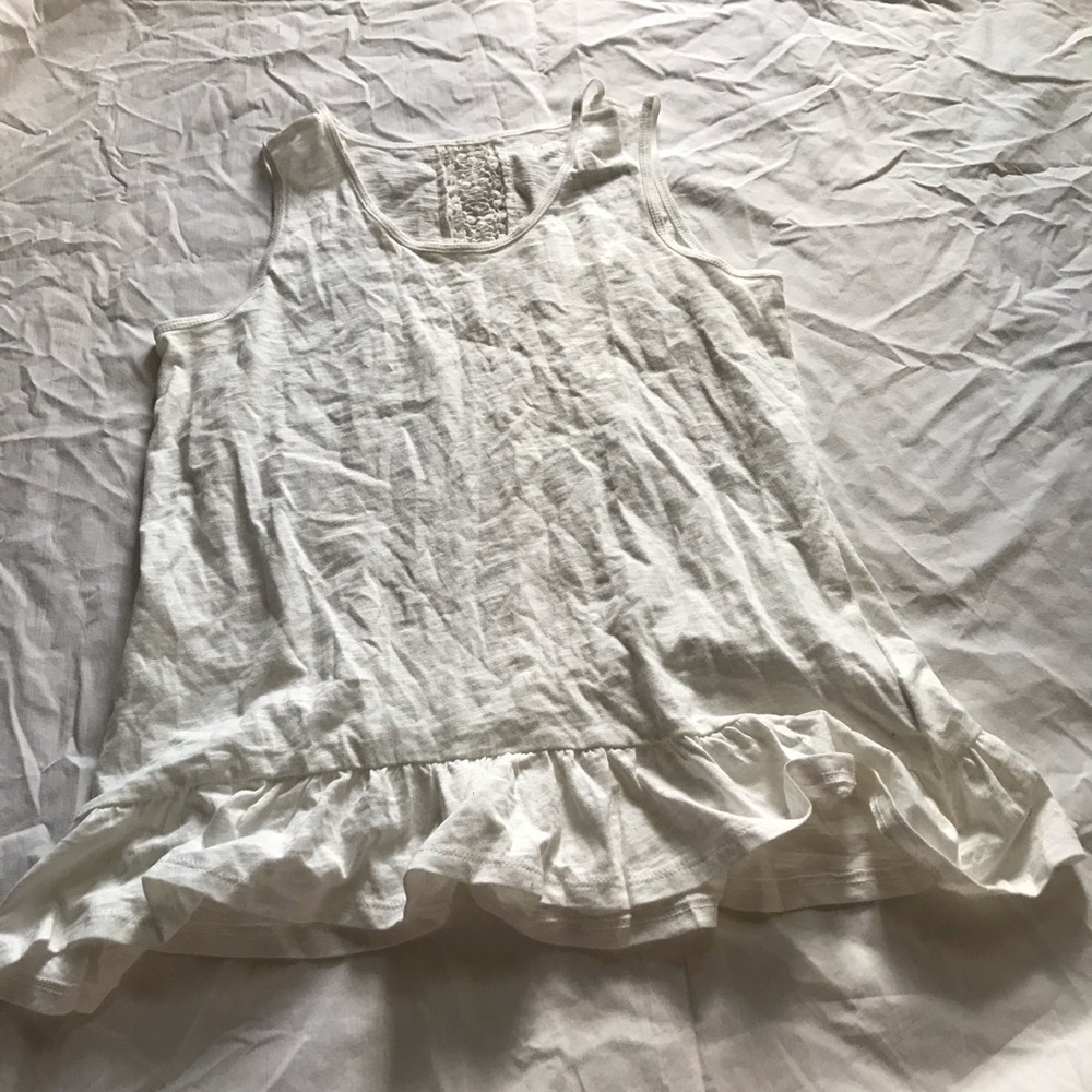 Kids lace back tank top